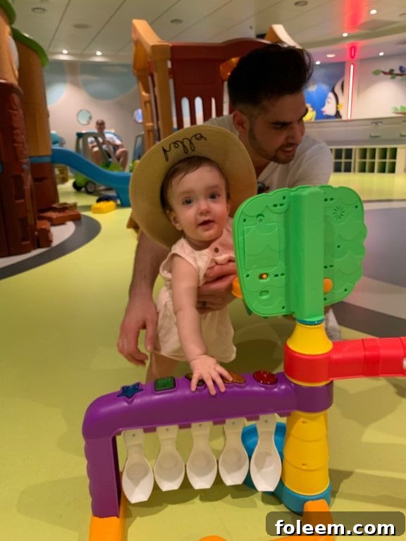 Play area for babies on board Royal Caribbean Symphony of the Seas cruise. 