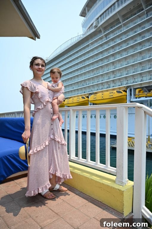 The port of Honduras during Royal Caribbean Symphony of the Seas caribbean cruise. 