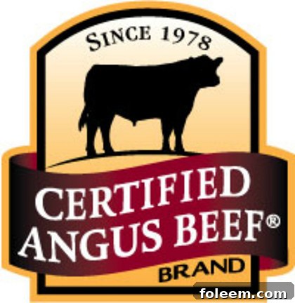 Certified Angus Beef Brand Logo, signifying quality and excellence in beef products.