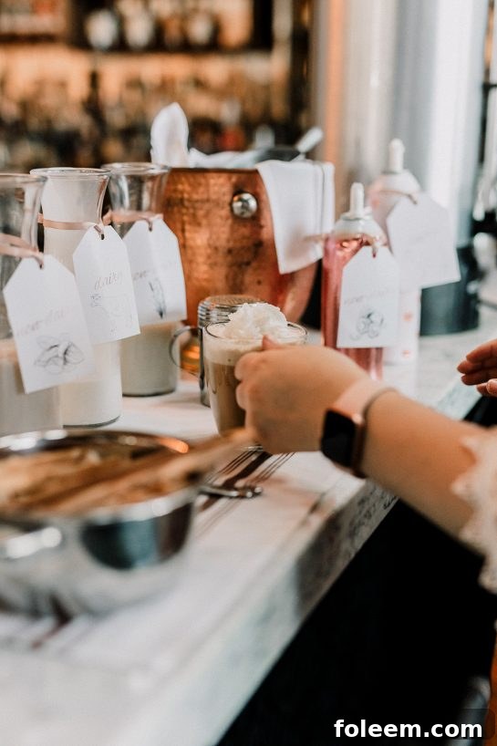 Simple tips and tricks for Setting up a Coffee Bar for your Party! Invite a few freinds over and host a casual coffee bar party right at home or set it up for a large birthday party or wedding! 