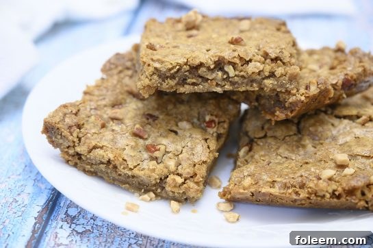 Simple Pecan Toffee Bars recipe, an ideal treat for any occasion or an edible Christmas gift.