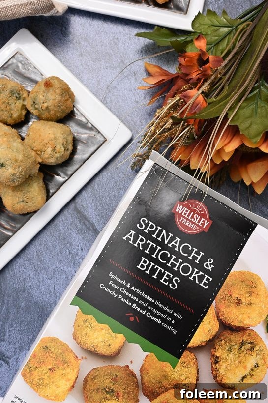 Spinach Artichoke Bites in the box at BJ's Wholesale Club