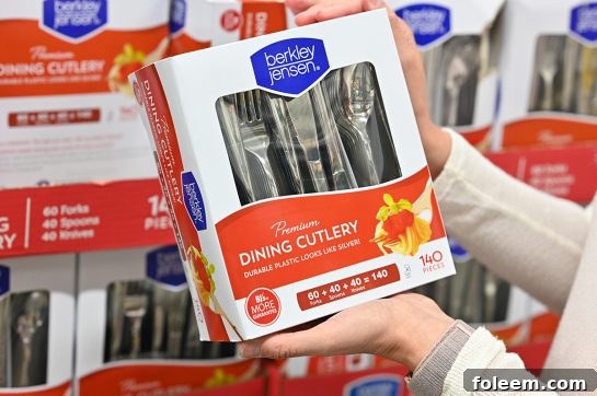 Plastic cutlery bought at BJ's Wholesale Club.