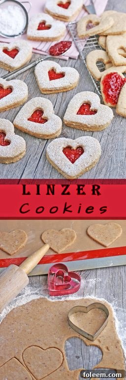 Love is truly in the air with these beautiful heart-shaped Linzer cookies! Perfect for sharing with your Valentines, this special recipe also delves into the rich history of the Linzer tart, making them an ideal and thoughtful treat.