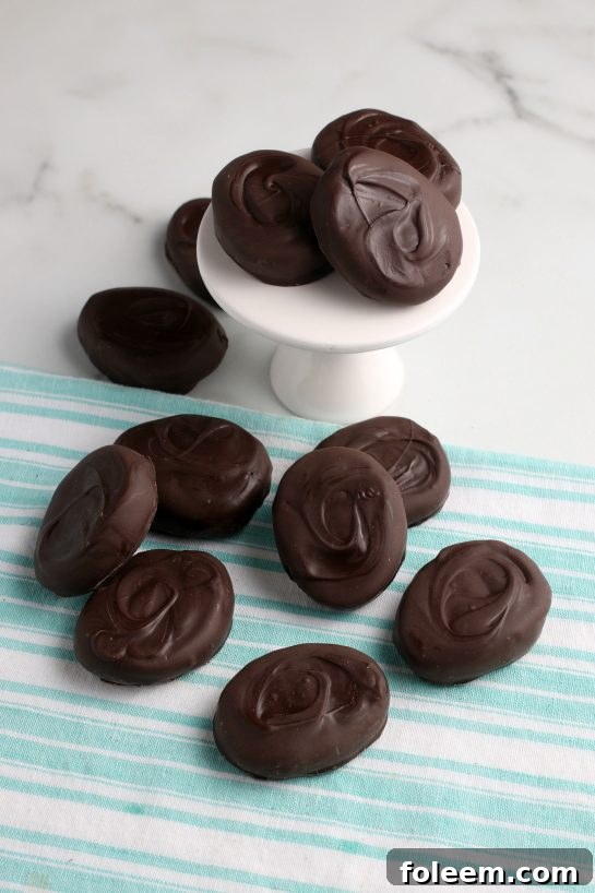 Another view of the delicious homemade peanut butter eggs ready to be shared or eaten.