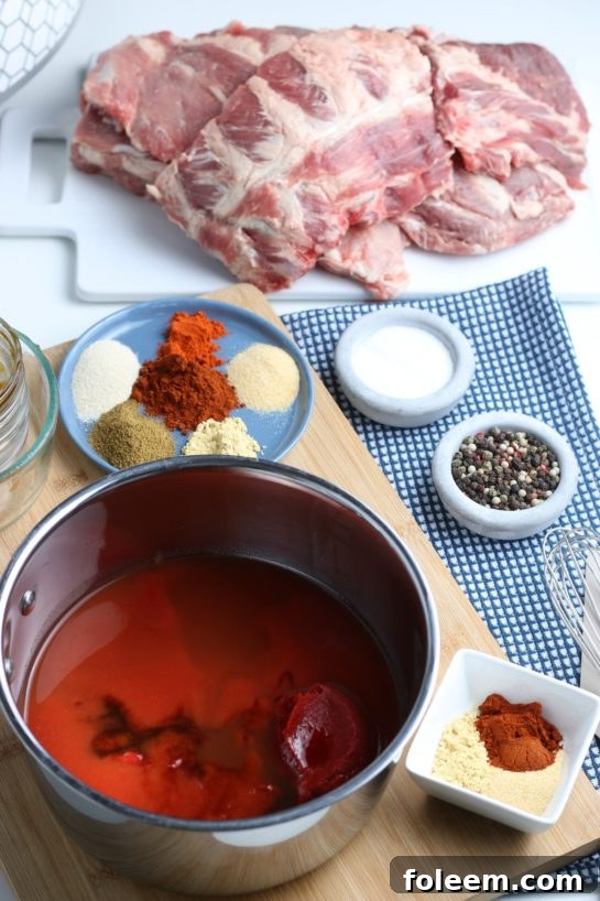 To begin making crock pot ribs we have to combine ingredients in the pot.