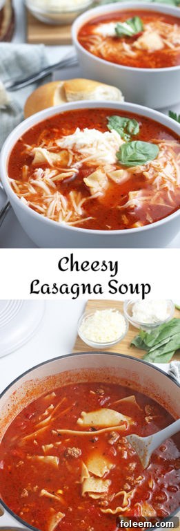 This recipe for lasagna soup is one of my favorites. This is a cheesy lasagna soup that is very indulgent, all the hearty ingredients of a perfect lasagna in soup form! I’ll show you how to make lasagna soup with fresh, delicious ingredients! 