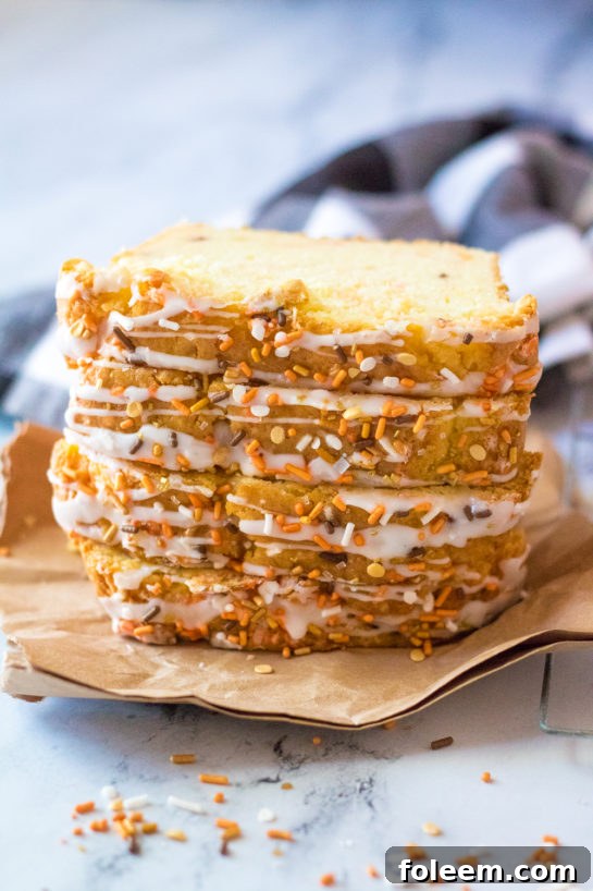 Easy Fall Confetti Sweet Bread, super moist and flavorful, perfect for Thanksgiving or fall holidays, made without a mixer.