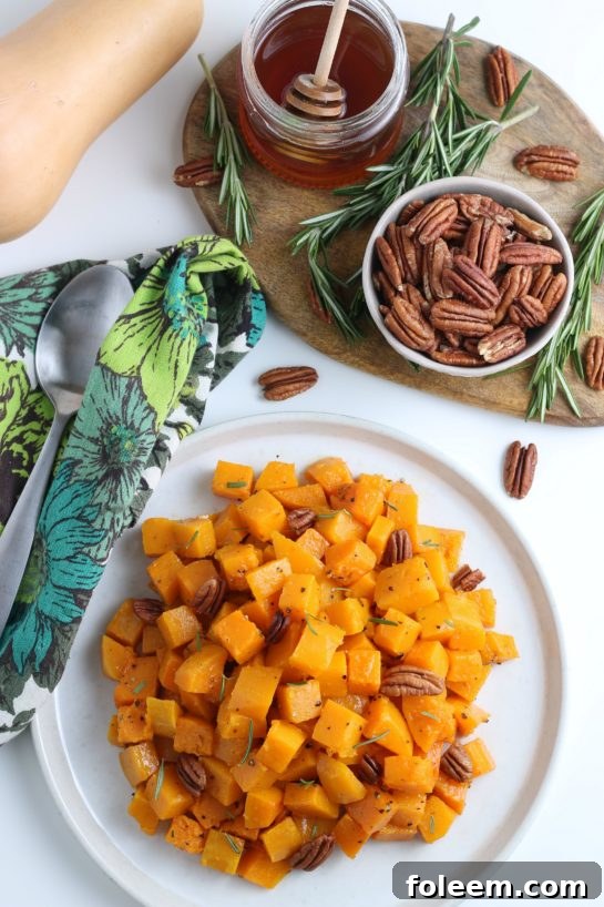 This Roasted Butternut Squash recipe has so much flavor and is a delicious side dish for Thanksgiving and Christmas! It is so tasty and a little different than the standard fare.