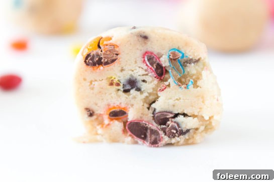 Easy to throw together Edible Cookie Dough Bombs recipe is outrageously good, made with no eggs, and especially perfect for Christmas dessert trays!