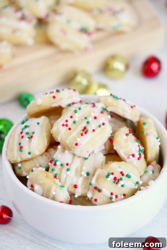 Easy and fast Christmas Sugar Cookie Bites, perfect for quick holiday cookie trays or last-minute edible gifts.