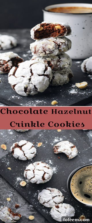 Classic Chocolate Hazelnut Crinkle Cookies recipe are rich, chewy, and irresistible for Christmas or any holiday. Follow these simple steps to make them!