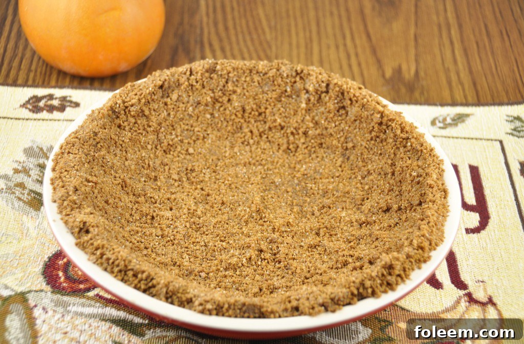 Pumpkin Ice Cream Pie with Gingersnap Crust made with Perry's Ice Cream