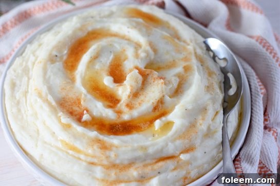 Amish Mashed Potatoes prepared for a holiday meal