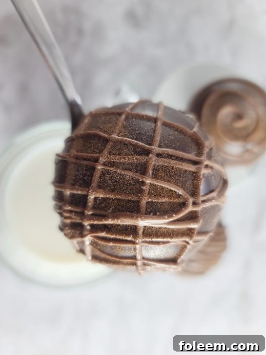 Easy Mocha Hot Chocolate Bombs with coffee flavor, ready to be gifted or enjoyed during the holiday season.