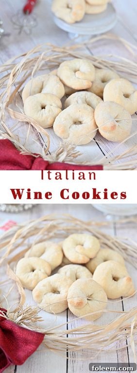 Italian Wine Cookies (Ciambelle al Vino) recipe are the perfect addition to your holiday cookie trays These cookies are light, crunchy, easy to make and made with wine. These are great with coffee or tea!