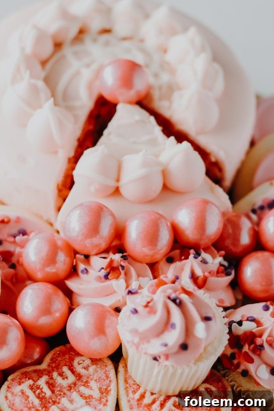 Strawberry Cake Mix Dip elegantly presented for a special occasion, surrounded by complementary dippers