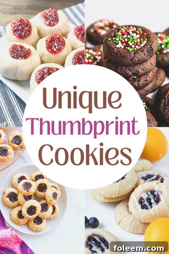 These recipes for Unique Thumbprint Cookies are insanely addictive and perfect for the holiday season. With a chocolate or buttery shortbread cookie base, a sweet and delicious filling and the option of adding a glaze, just try to stop at one!