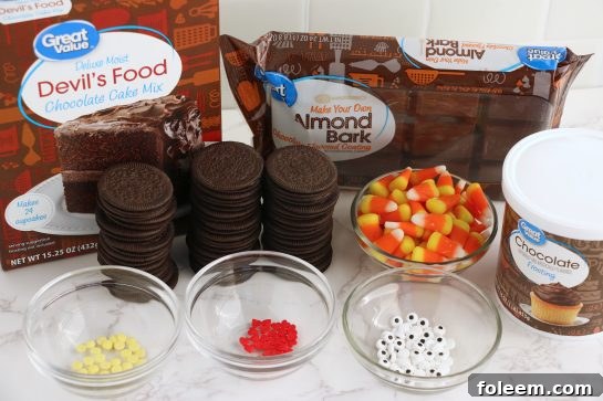 Ingredients for Easy Turkey Cake Pops recipe.