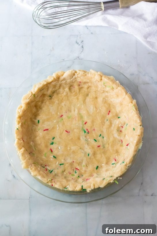 Making the crust for the Christmas Sugar Cream Pie Recipe