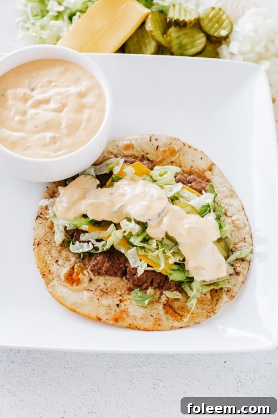 Make Taco Tuesday a little wacky with easy Big Mac Tacos recipe! This taco recipe is low carb with the tortillas, and all the same great taste of a McDonald's Big Mac, but without the bun and carbs!