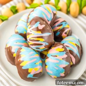 Easy Easter Marshmallow Eggs are the perfect no bake treat for Easter! They are adorable, delicious and a cinch to make! Chocolate Easter Eggs are filled with a fluffy, rich marshmallow filling. Perfect for your Easter dessert table or to fill Easter baskets with.