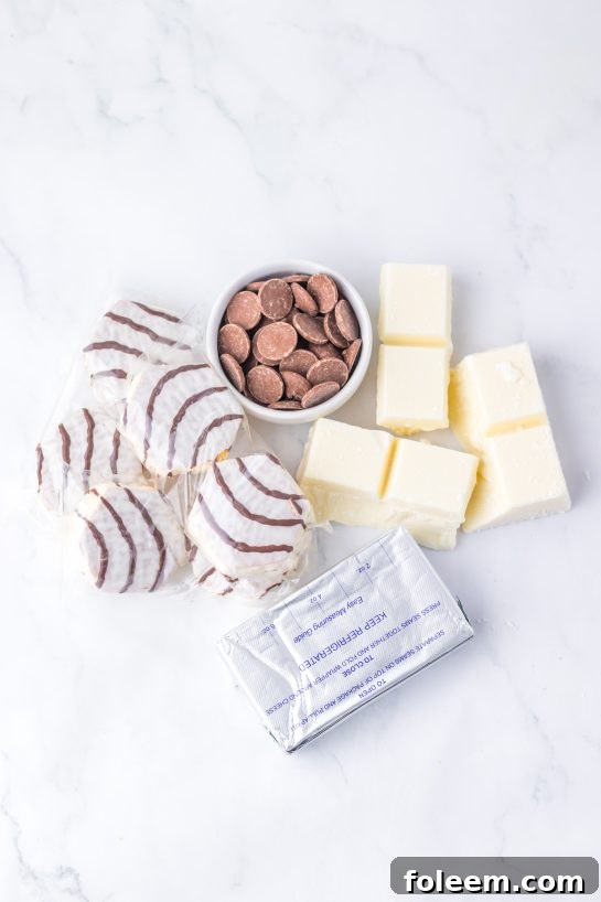 Zebra Cake Balls recipe ingredients photo