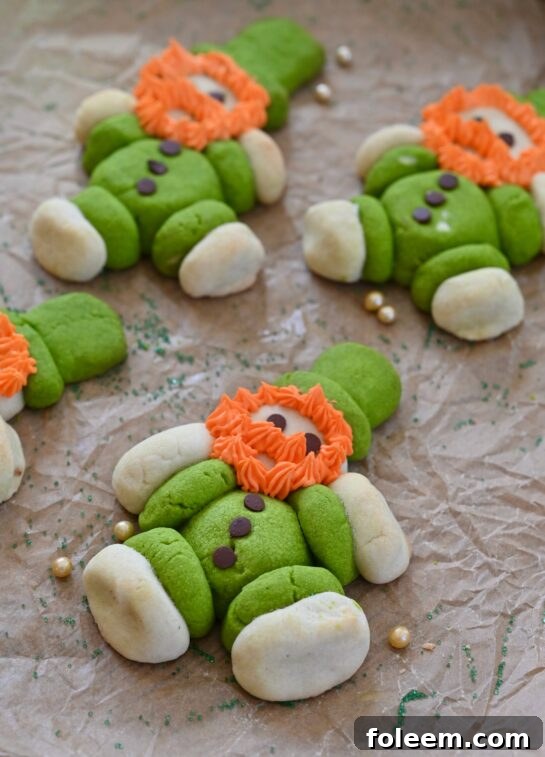 Festive Lucky Leprechaun Cookies recipe for St. Patrick's Day baking fun!