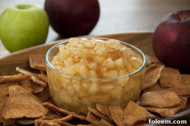 Fresh Apple Pie Dip Recipe made with fresh apples. Great for Thanksgiving dessert or side dish.