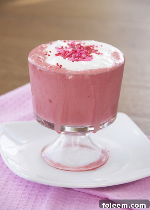 Red Velvet Valentine's Day Milkshakes Dessert Recipe 