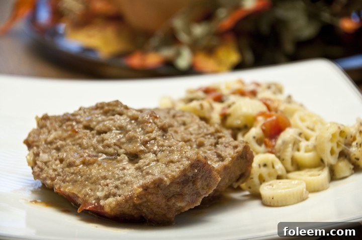 This is the best brown sugar meatloaf glazed with brown sugar and ketchup for a moist and easy weeknight dinner. Great fall comfort food!