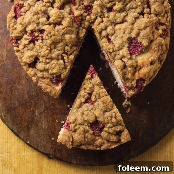 Raspberry Streusel Coffee Cake