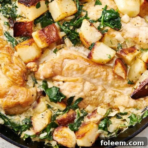 Creamy Garlic Parmesan Chicken and Potatoes
