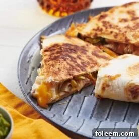 Overstuffed Chicken and Vegetable Quesadillas