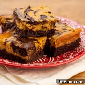 Pumpkin Cream Cheese Brownies