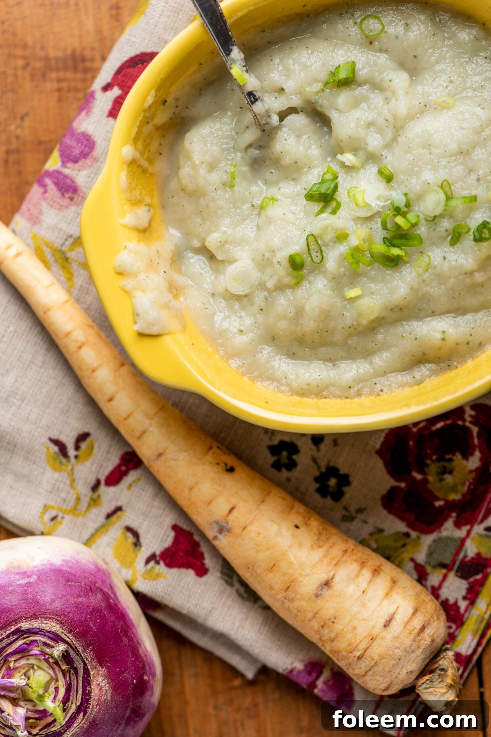 Rutabaga and Parsnip Puree / Katie Workman / themom100.com / Photo by Cheyenne Cohen