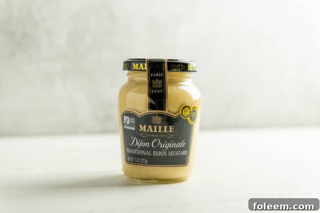 Jar of Maille Dijon Mustard.