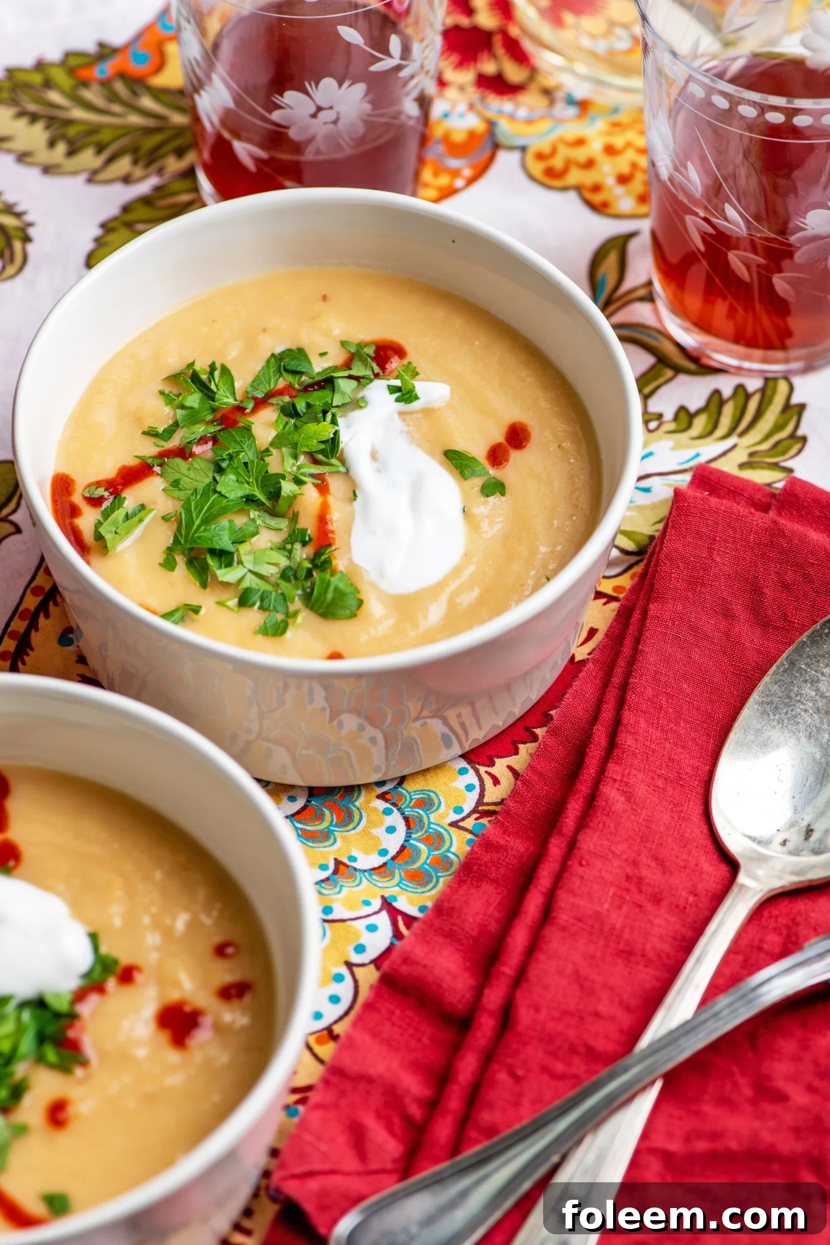 Creamy Rutabaga, Parsnip and Cheddar Soup