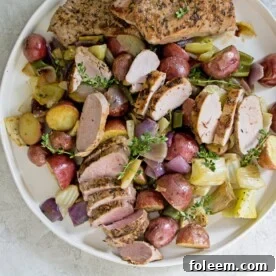 Mediterranean Pork Tenderloin with Roasted Vegetables