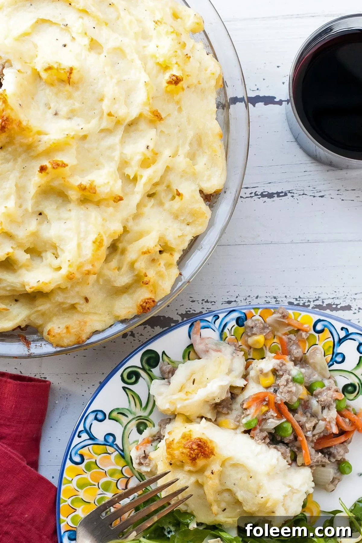 A plate of shepherd's pie
