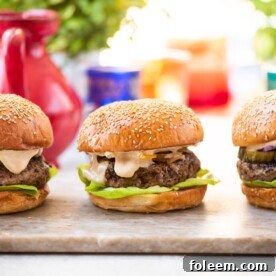 Asian beef mushroom burgers