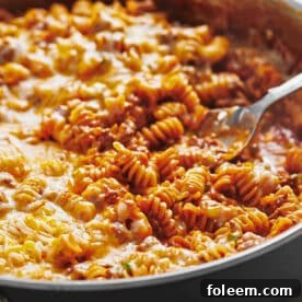 Enchilada pasta casserole