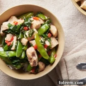 Chicken and Spinach Stir-Fry with Ginger and Oyster Sauce
