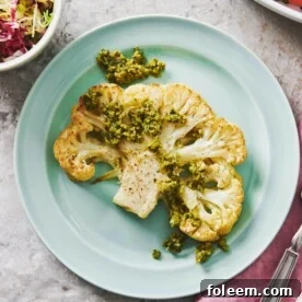 Roasted Cauliflower Steaks with Tapenade