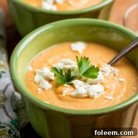 Creamy Rutabaga, Carrot and Parsnip Soup