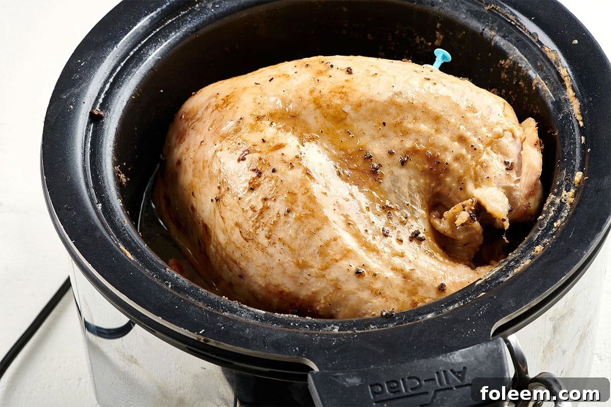 Turkey Breast in a slow cooker.