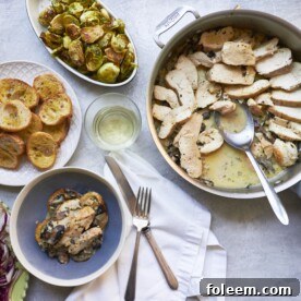 Chicken with Mushrooms in Cream Sauce