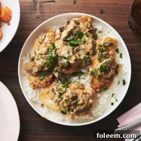 Parmesan Garlic Mushroom Chicken