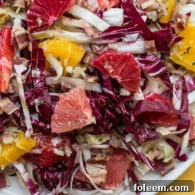 Endive, Radicchio and Citrus Salad with Bacon Vinaigrette