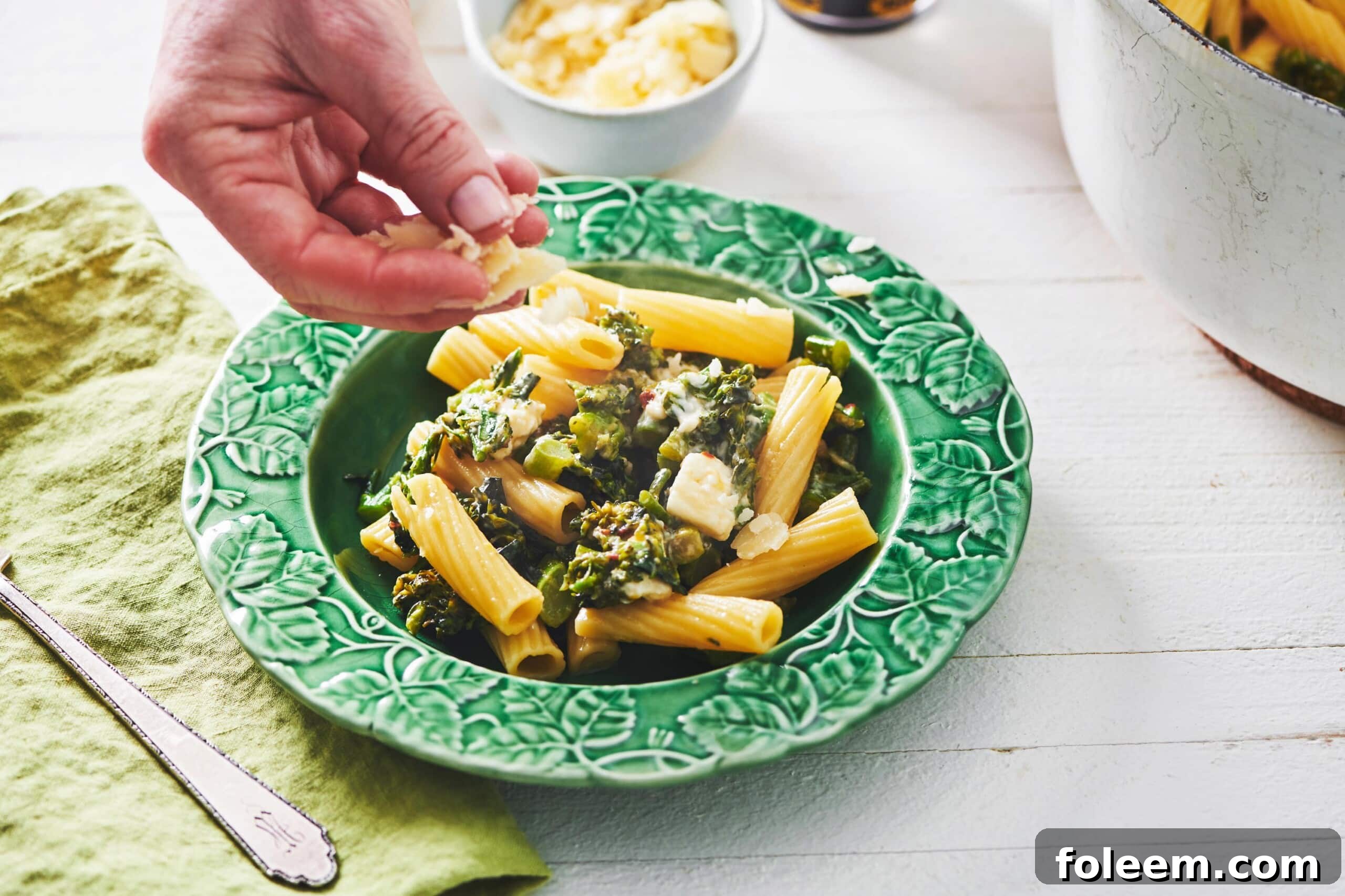 One Pot Pasta with Feta and Broccolini